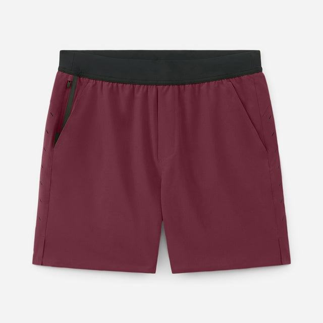 Interval Short (Liner) - Maroon/7-inch