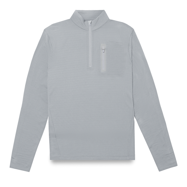 Over Zip - Light Grey/Mock Neck
